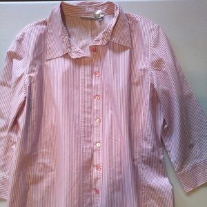 Red Striped Dress Shirt